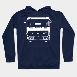 Classic 1980s ERF C Series lorry monoblock white Hoodie